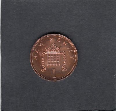 Beschrijving: 1 Penny ELIZABETH II